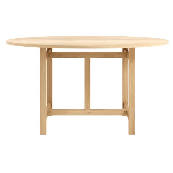 Round Spisebord Ø130 cm Eik