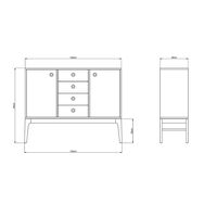 Höllviken Sideboard White Pigmented Oak