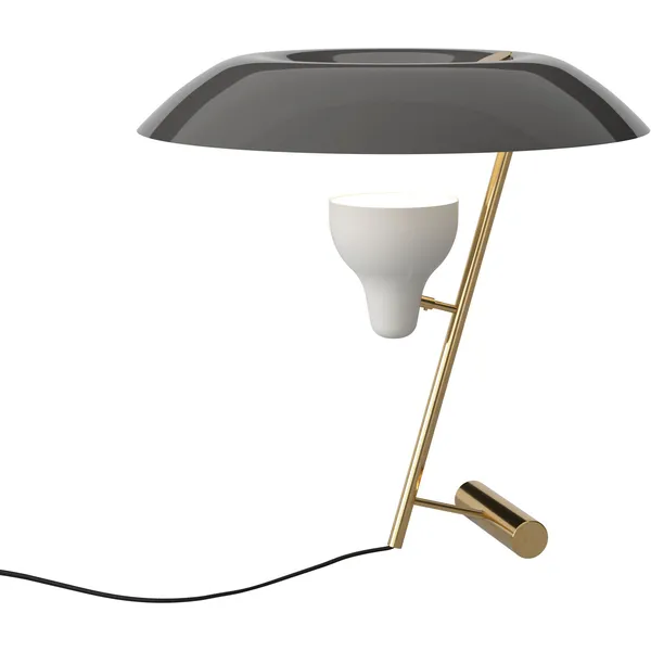 Model 548 Bordlampe Polert Messing / Grå