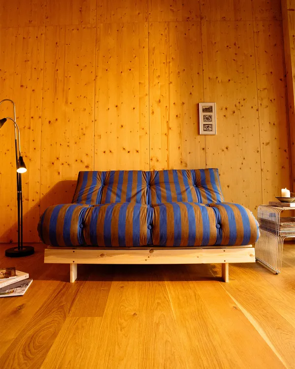 Roots Sovesofa 140x200 cm Brun / Blå