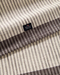 Striped Kaitaliina 50x150 cm Tummanharmaa / Valkoinen
