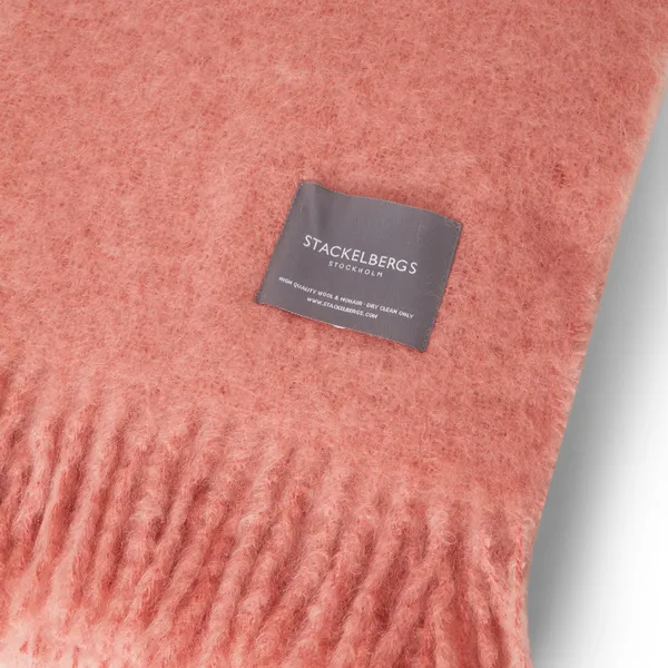Mohair Viltti Rullattu Hapsu 130x170 cm Antique Rose