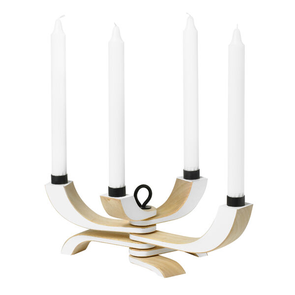 Nordic Light Lysestage Med 4 Arme Hvid