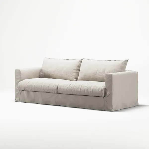 Le grand Air Nou 3-Sitssoffa Linne Creamy White