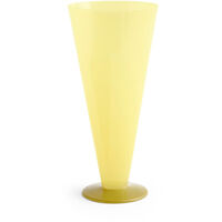 Conical Vase Large Yellow / Lime Green