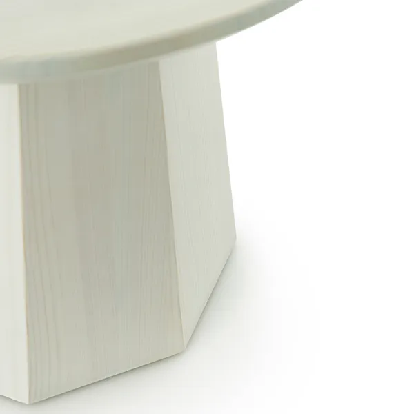 Pine Sidebord Ø45 cm Light Green