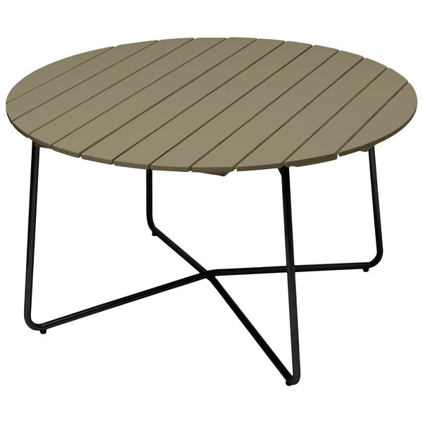 9A Bord Ø120 cm Lysegrønn / Sort
