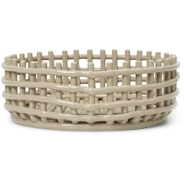 Centrepiece Kurv Off-white