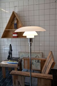 PH 3½-2½ Golvlampa Krom