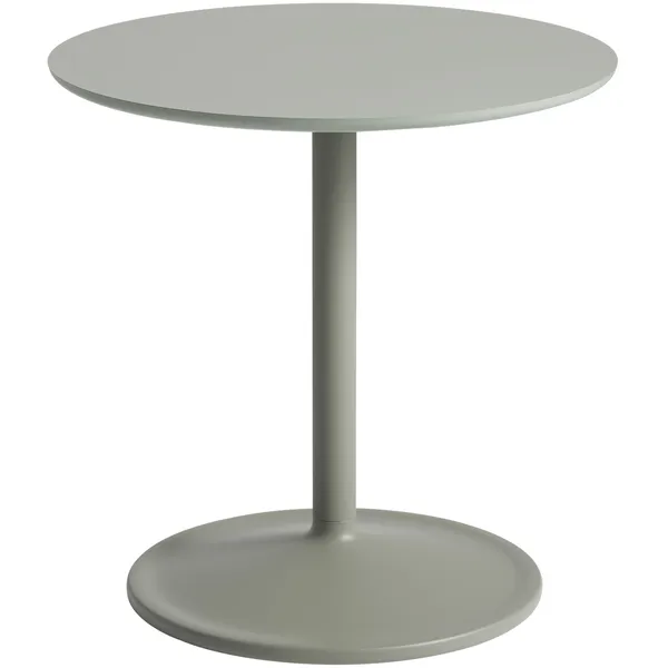 Soft Sidebord Ø48x48 cm Solid Eik / Grå