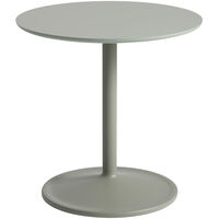 Soft Sidebord Ø48x48 cm Solid Eik / Grå