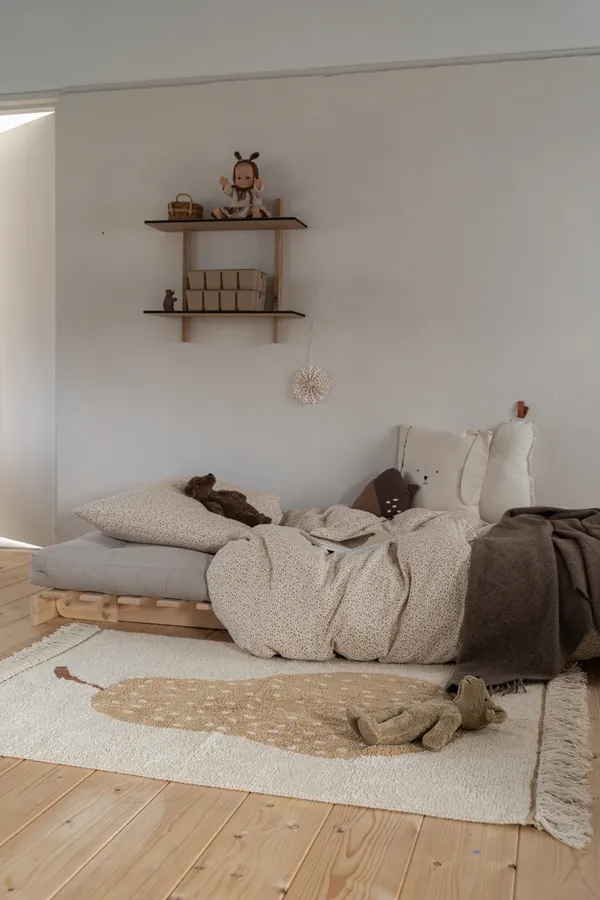 Roots 90 Loungefåtölj Furu / Beige