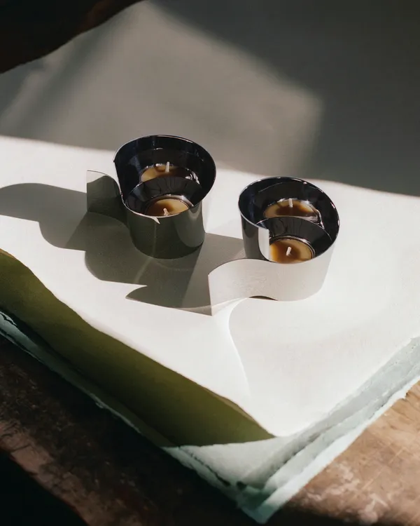 Fold Ljuslykta 2-pack Rostfritt Stål