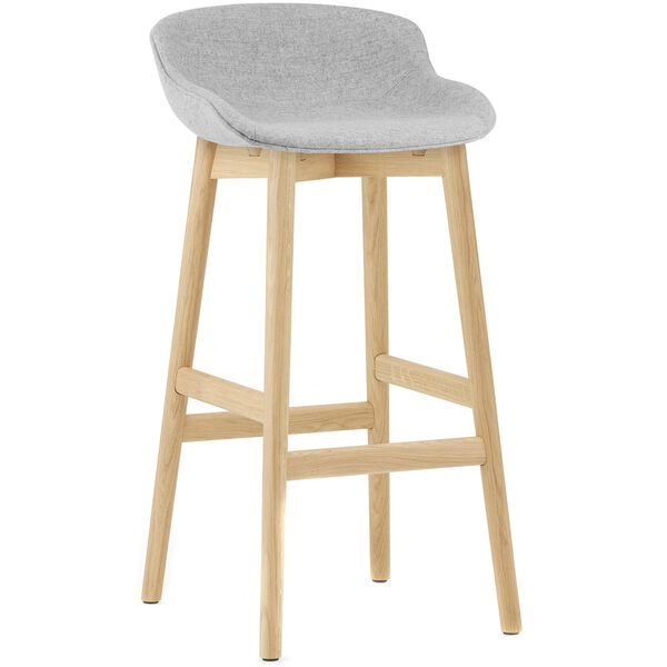 Hyg Barstol 75 cm Grå / Ek