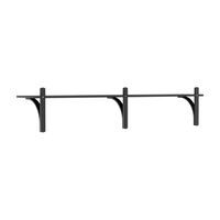 Levi Wall Shelf 180 cm Small Brass / Black Stained Ash
