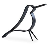 Woody Bird Dekorasjon 14 cm Sort