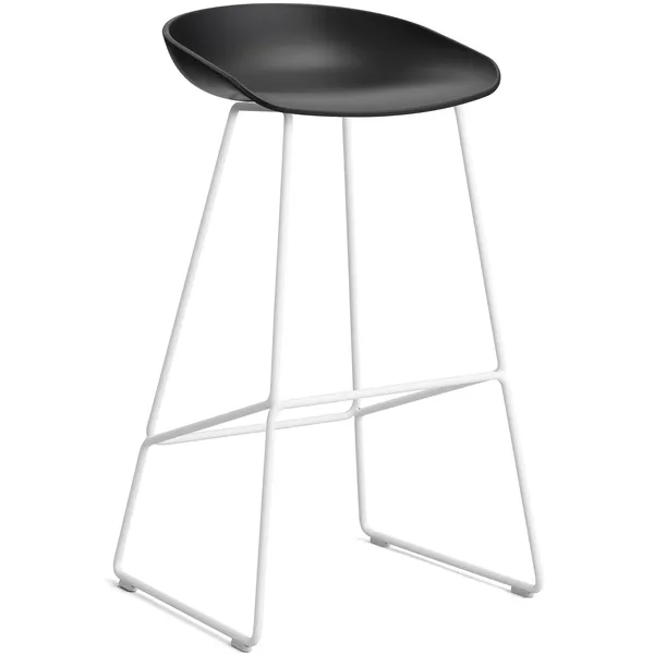 AAS 38 2.0 Barstol 75 cm Rostfritt Stål Vit / Svart