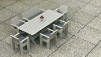 Crate Spisebord 90x230 cm London Fog