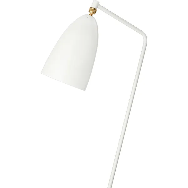 Gräshoppa Golvlampa Glossy Alabaster White