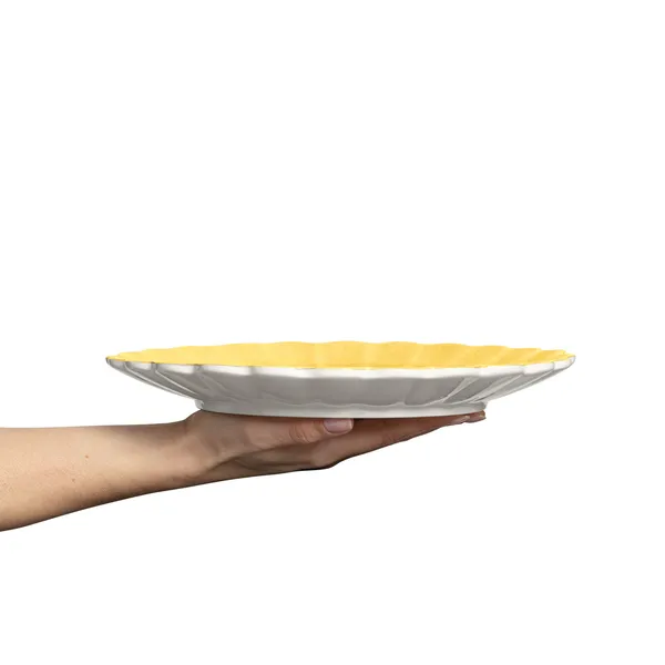 Oyster Tallerken Gul 28 cm