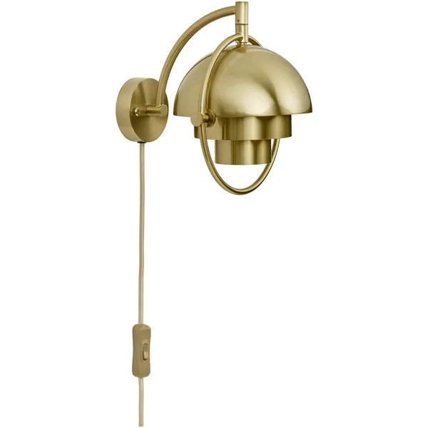 Multi-Lite Væglampe Brass Shiny / Brass