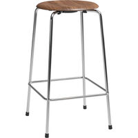 High Dot™ Baarijakkara 4 Jalalla 65 cm Pähkinäpuuviilu / Krominvärinen