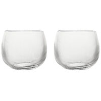 Blanka Dricksglas Räfflad 50 cl 2-pack Klar