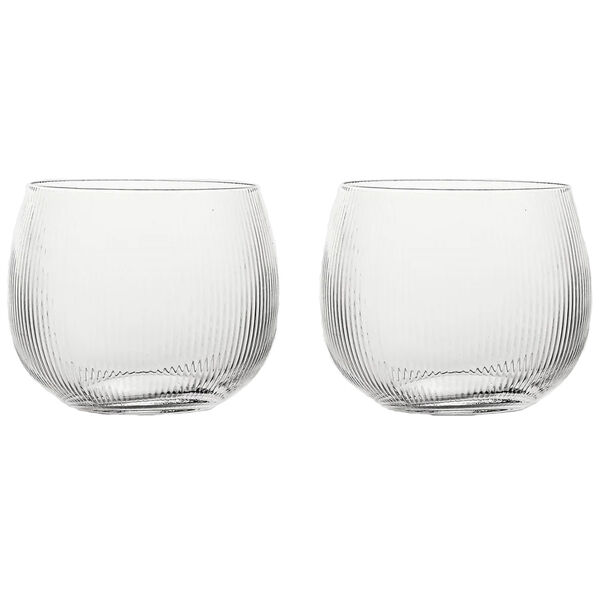 Blanka Drikkeglas Riflet 50 cl 2-pak Klart