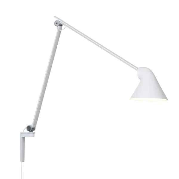 NJP Væglampe Lang arm Hvid