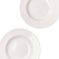 Métier Djup Tallrik 23 cm 2-pack Vit