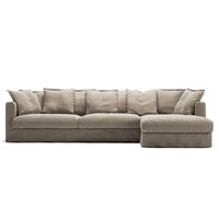 Stopning Til Le Grand Air 3-seter Sofa Lin Divan Høyre Savage Linen
