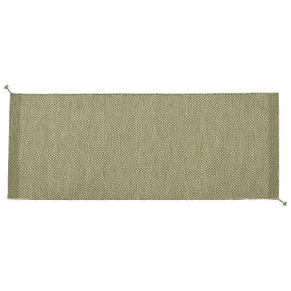 Ply Matto Kierrätetty Polyesteri Moss Green 80x200 cm