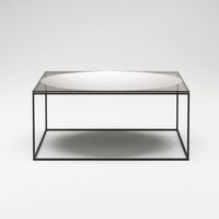 Observe Soffbord 89x89 cm Rökfärgat Glas / Spegelglas