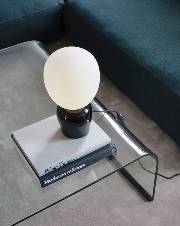 Buddy Bordslampa Glossy Black / Opal
