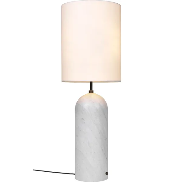 Gravity XL Gulvlampe Høy White Marble / Hvit