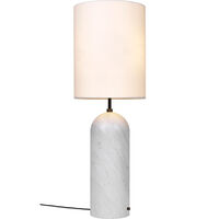 Gravity XL Gulvlampe Høy White Marble / Hvit