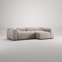 Grand 3-Seter Sofa Divan Høyre Sandshell Beige