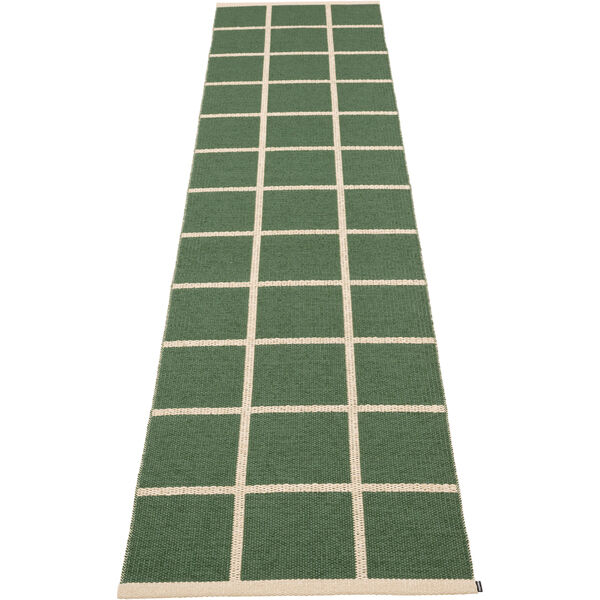 Criss Plastmatte Leaf / Cream 70x300 cm