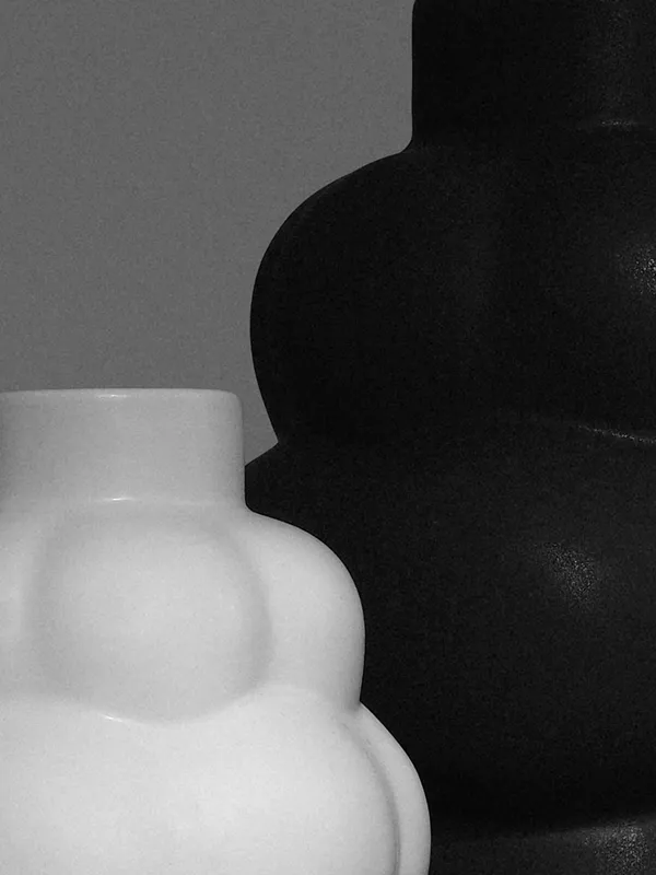 Balloon 04 Vase Grande Raw White