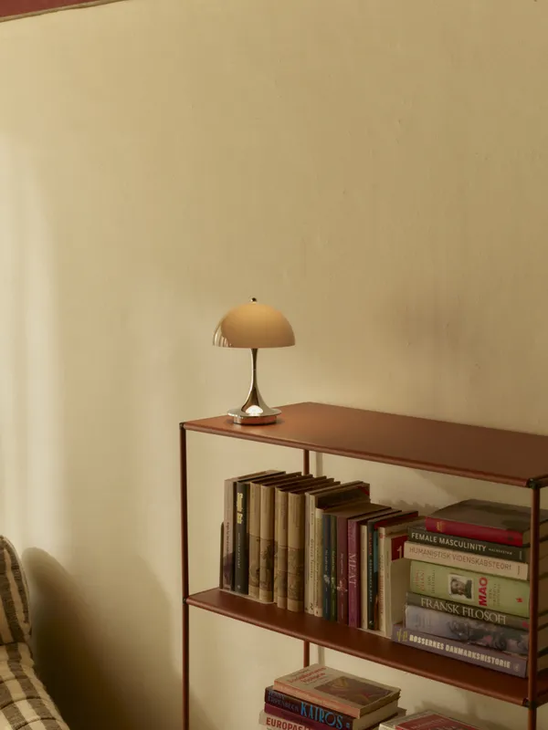 Panthella 160 Bordlampe Bærbar V3 Original Opal Brown