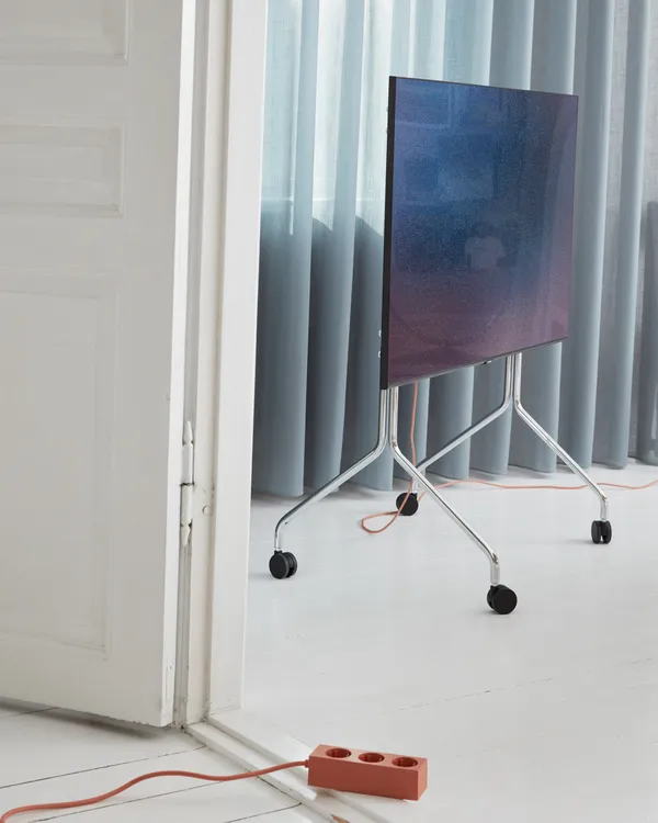 Moon Rollin' Tv Stand Chrome