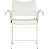 Tropique Spisebordsstol med Frynse Classic White Semi Matt / Leslie 06