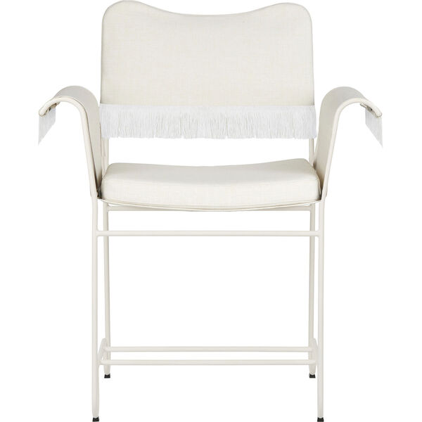 Tropique Matstol Med Fransar Classic White Semi Matt / Leslie 06