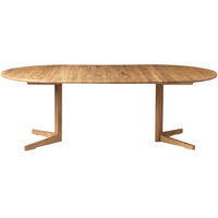 C69E Ry Bord Eik med 2 Forlengelsesplater 120x220 cm
