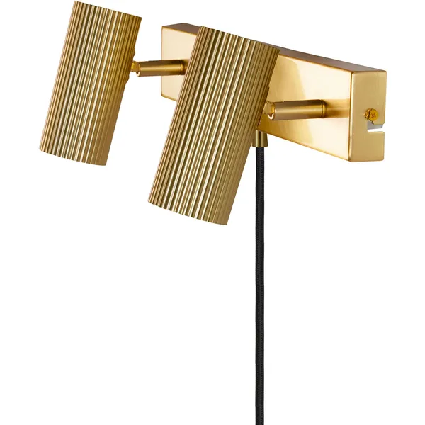 Hubble 2 Vegglampe Brushed Brass