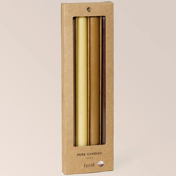 Pure Kynttilät 30 cm 4 kpl:n pakkaus Calm Blend