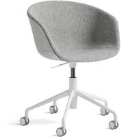 AAC53 Stol 5 star swivel Hvid / Hallingdal Grey