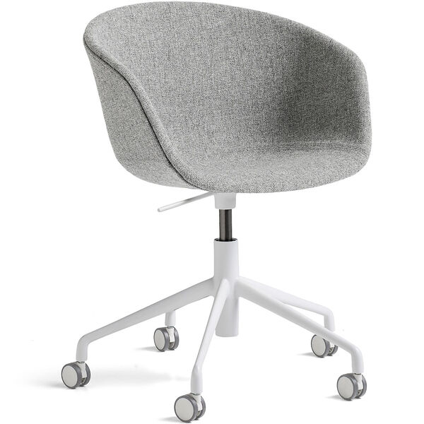 AAC53 Tuoli 5 star swivel Valkoinen / Hallingdal Grey