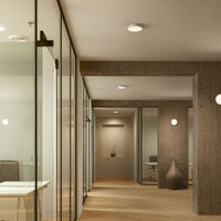 Plafon 20 Vegg-/Taklampe Hvit / Messing