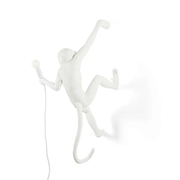 Monkey Lamp Hanging Höger Version Vit